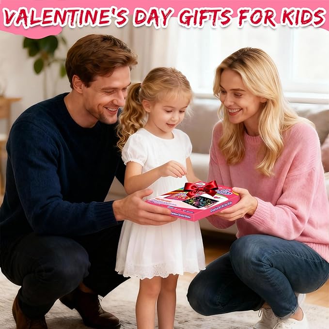 ZMLM Scratch Paper Art-Crafts Gift: 2 Pack Rainbow Notebooks Supplies Toys Valentine's Day Gifts for 3 4 5 6 7 8 9 10 Years Old Girls and Boys Kids Birthday Party Games