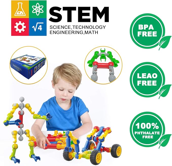Kids STEM Building Toys for 3 4 5 6 7 8+ Year Old Boys Girls Birthday Gifts - Image 2