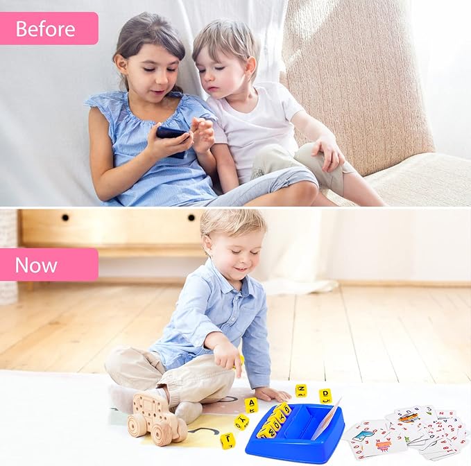 Fenikso Matching Letter Game, Spelling Word and Increases Memory, Early Learning Educational Toy for Preschool & Kindergarten Kids Over 3-8 Years Old (Pack of 2) - Image 5