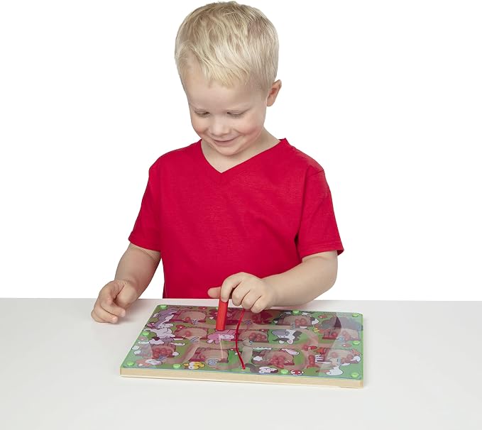 Melissa & Doug Magnetic Wand Number Maze - Wooden Puzzle Activity Learning Toys, Travel Activities for Kids, Magnetic Maze for Toddlers and Kids Ages 3+ - Image 8