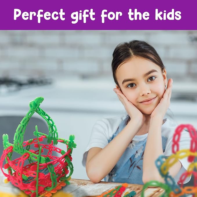 Roylco STEAM Structure Sticks Kit - Multi Color Plastic Sticks to Inspire Creativity - Build and Create with Unique Design - Image 3