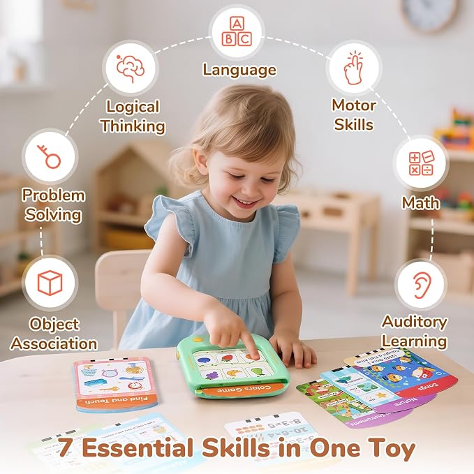 JoyCat Kids Learning Tablet, Learn to Read 156 Pages Talking Flash Cards - Image 6