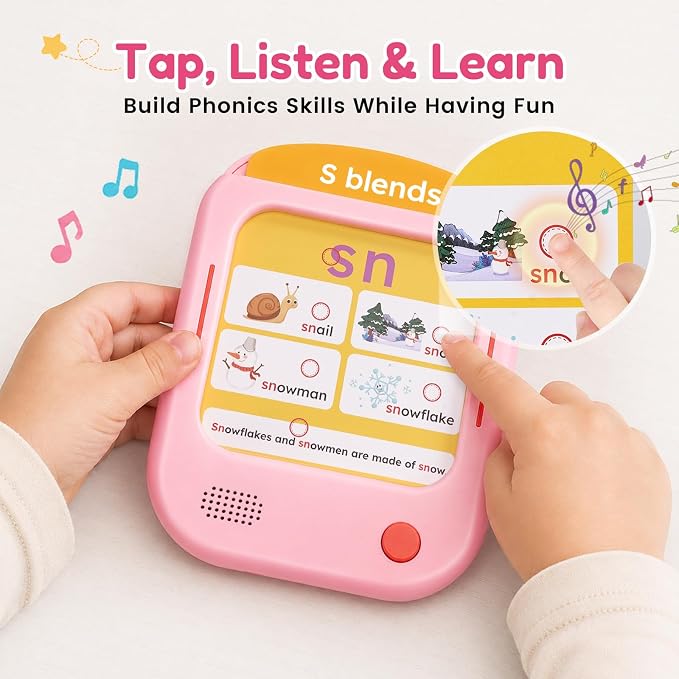 JoyCat Phonics Learning Tablet, 156 Talking Flash Card Pages - Image 4