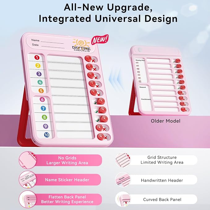 2 Pack Chores Chart for Kids Multiple Kids List Board with Slider - Image 5