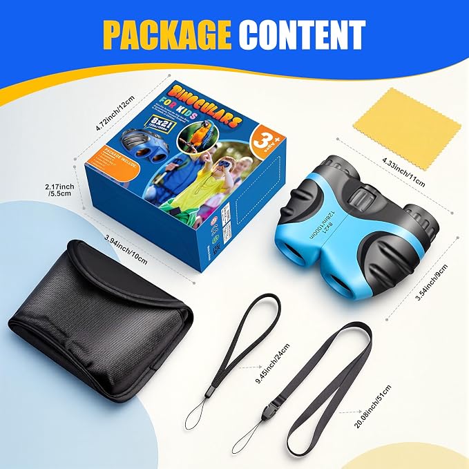 LET'S GO! Binocular for Kids, Compact High Resolution Shockproof Binoculars - Image 4
