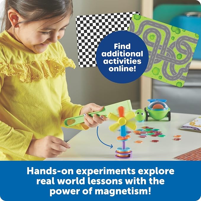 Learning Resources STEM Explorers Magnetworks, Magnetic Science Set, Physics Experiment Toys for Kids, Kindergarten and Preschool Classroom, Force and Motion Kit for Boys and Girls, Ages 5 and Up - Image 3