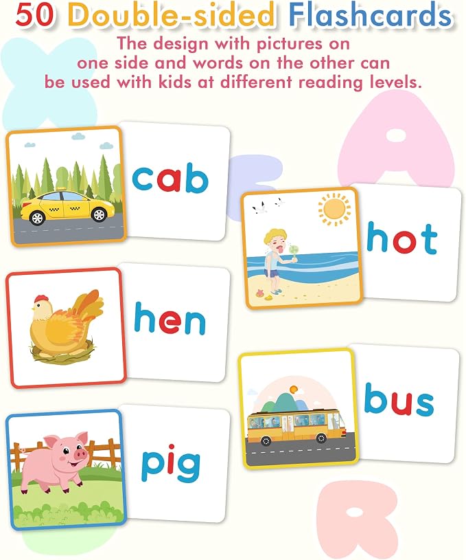 Wooden CVC Word Spelling Games, Montessori Educational Learning Toys Gifts - Image 5