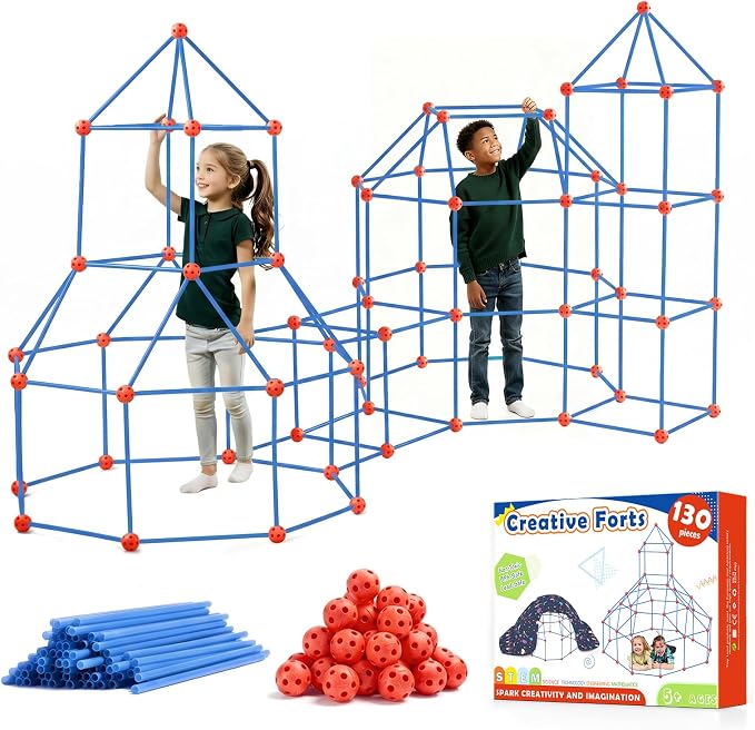Tiny Land Fort Building Kit for Kids Ages 4-12, STEM Building Toy by TinyLand