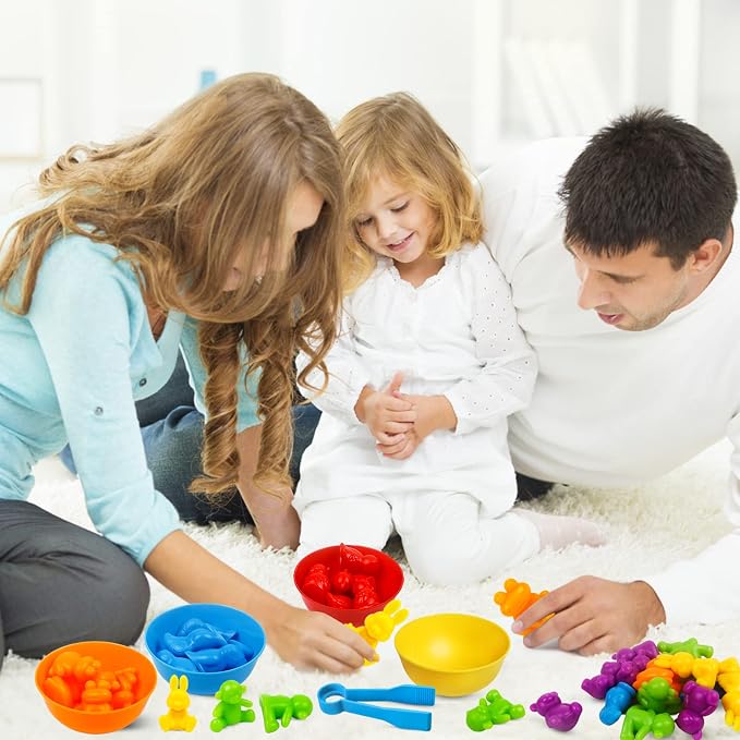 Counting Animal Matching Games Color Sorting Toys with Bowls Preschool Learning Activities for Math Educational Sensory Training Montessori Toy Easter Gifts for Toddlers Kids Boys Girls Ages 3 4 5 6 - Image 7