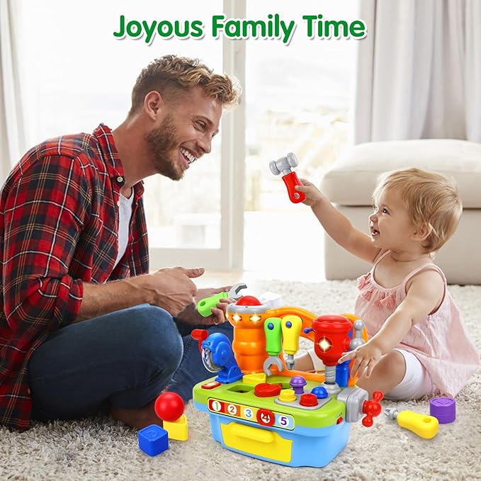 Toys for 1 Year Old Boy, Musical Toy Tool Bench, 1 2 3 Years old Boy Gifts - Image 5