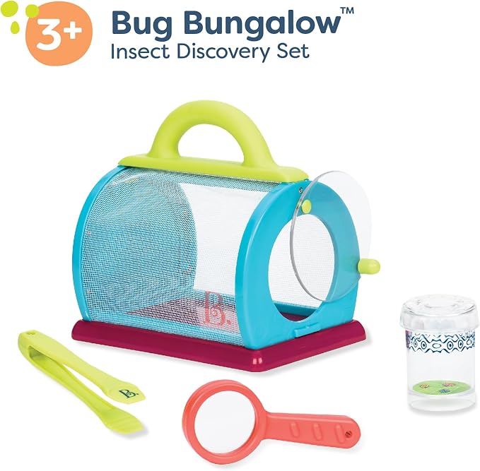 B. toys Bug Bungalow Bug Catching Kit with Mesh Bug House Case, Summer - Image 5