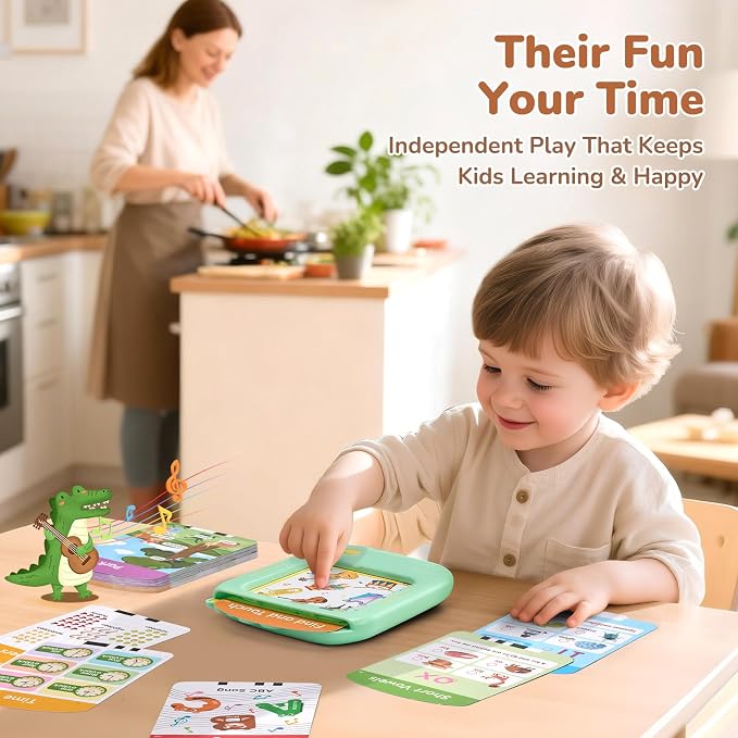 JoyCat Kids Learning Tablet, Learn to Read 156 Pages Talking Flash Cards - Image 7