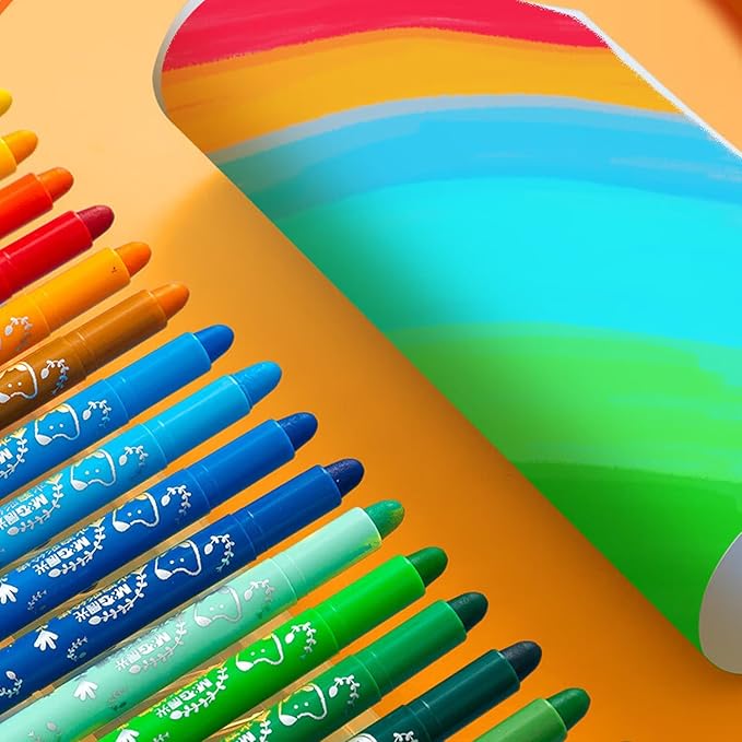 M&G 36 Colors Solid Tempera Paint Sticks, Washable Non-toxic, Quick Drying, Works Great on Paper Wood Glass Ceramic Canvas, Paint for artists