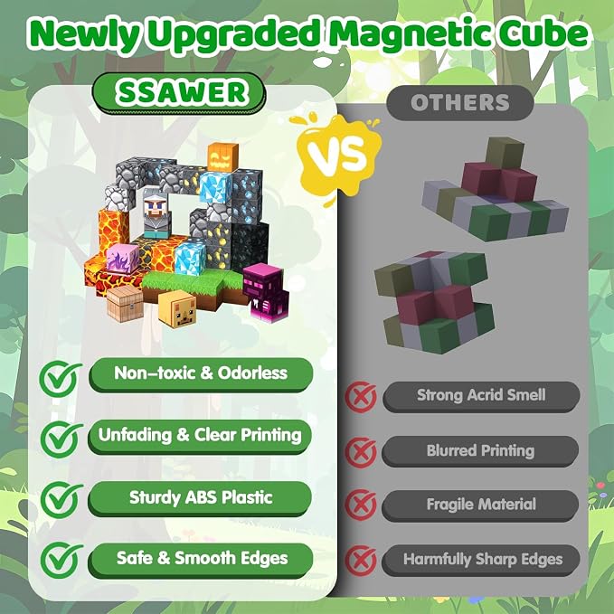 300PCS Magnetic Blocks, Building Cubes, Boys Kids Gifts Toys - Image 4