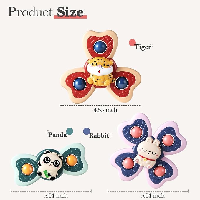 ALASOU Suction Cup Spinner Airplane Travel Toys for 1 Year Old Boy Girl - Image 7