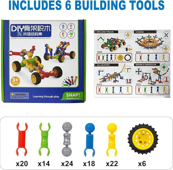 Kids STEM Building Toys for 3 4 5 6 7 8+ Year Old Boys Girls Birthday Gifts - Image 8