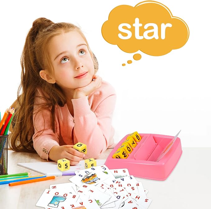 Fenikso Matching Letter Game, Alphabet Spelling & Reading Words, Objects & Color Recognition, Early Learning Educational Toy for Preschooler & Kindergarten Kids Over 3-8 Years Old, Best Gifts - Image 6