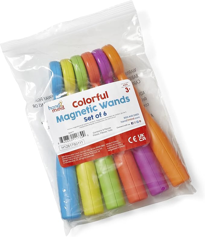 hand2mind Magnetic Wands for Kids (Set of 6), Ages 3+ - Image 6