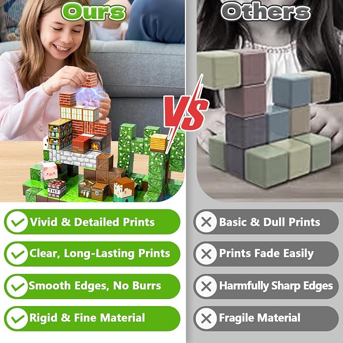 150PCS Magnetic Blocks - 0.8" Magnetic Building Blocks for Kids - Image 5