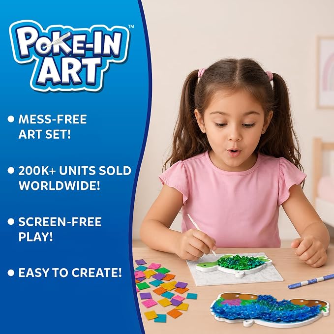 Skillmatics Poke-in Art – Underwater Animals, Wood Craft Kit, Gift for Kids - Image 2