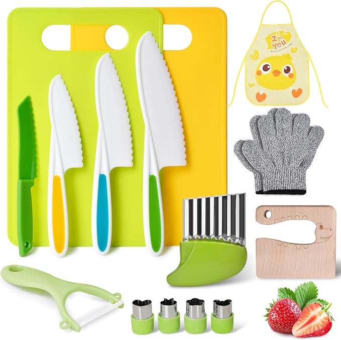 15PCS Montessori Kitchen Toys for Toddlers: Stocking Stuffers for Kids by COVLUROTO