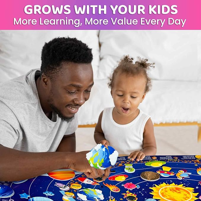 Space Felt Board for Kids 3-5 Years Old - Preschool Learning Activities - Image 6