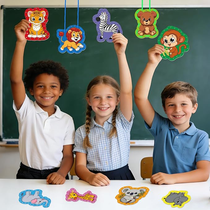 Animals Lacing Cards, Sewing Kit for Kids,Fine Motor Skills toys - Image 7