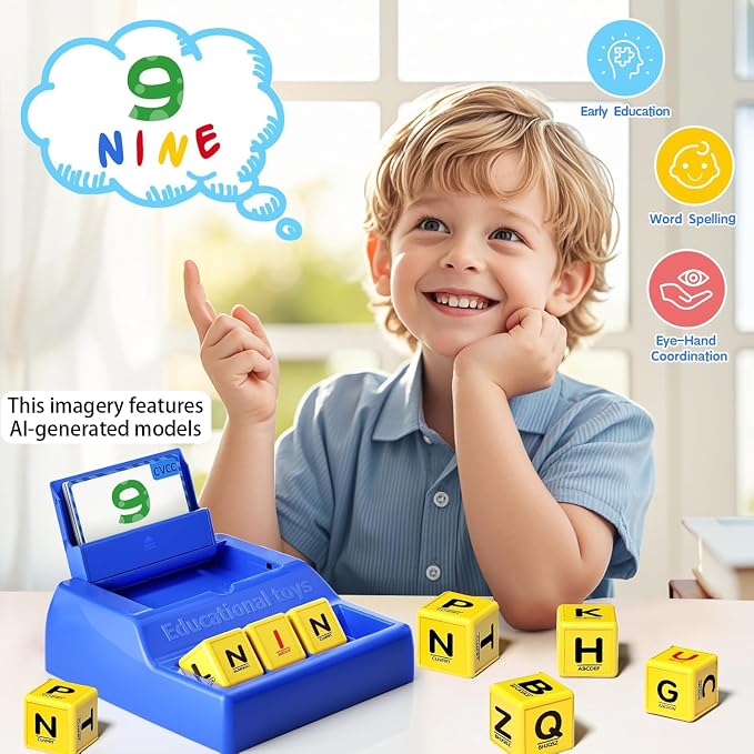 Montessori Matching Letter Game Toys for 3 4 5 Year Old Boy Girl Gifts Kids - Image 6