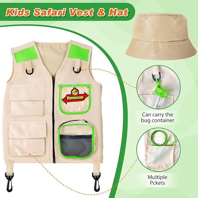 Kids Explorer Kit, Bug Catcher Kit, 13 Pcs Kids Outdoor Exploration Set - Image 3
