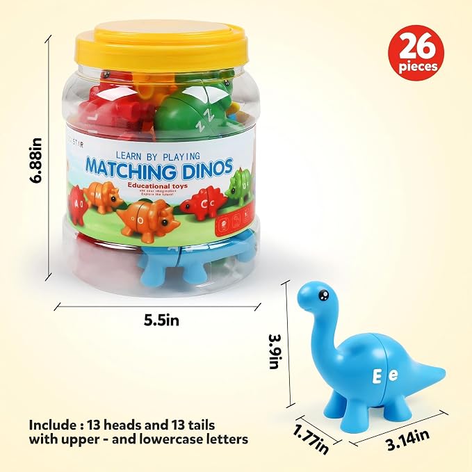 TSYAN Matching Letters Counting Dinosaur Toys - Image 4