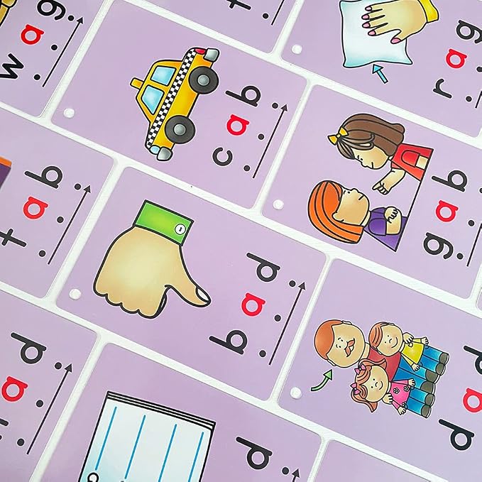 Lilias CVC Flashcards, CVC Word Builders, Toddler Learning Toys, Learning Supplies for Kindergarten Preschool, 126 Cards, 4.3 X 3 inch - Image 6