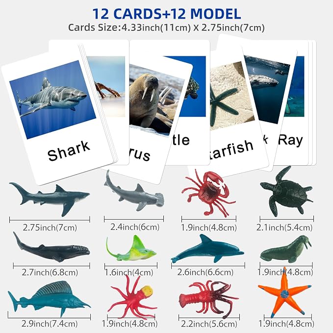 MEROCO Ocean Animals Montessori Matching Game Toys Kids Preschool - Image 4