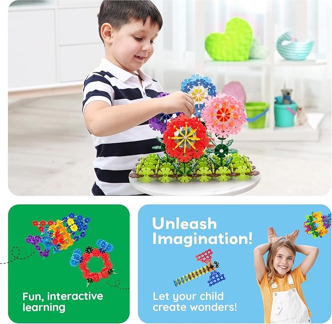 PicassoTiles Building Chips 600 Pieces Interlocking Construction Chips Creative Disc Block Toy Set STEM Learning Toys for Early Education and Child Brain Development Kids Boys Girls Age 3 and Up PTF60 - Image 5