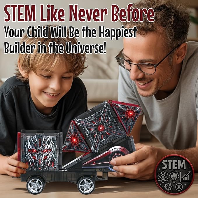 Little Pi Transformer Toys ShadowBots Magnetic Tiles,Transforming Robot Toy - Image 3