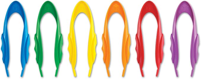 Learning Resources Jumbo Tweezers, Set Of 12, Sorting & Counting, Preschool Science, Homeschool, Toddler Fine Motor Skill Development (Pack of 12) - Image 3