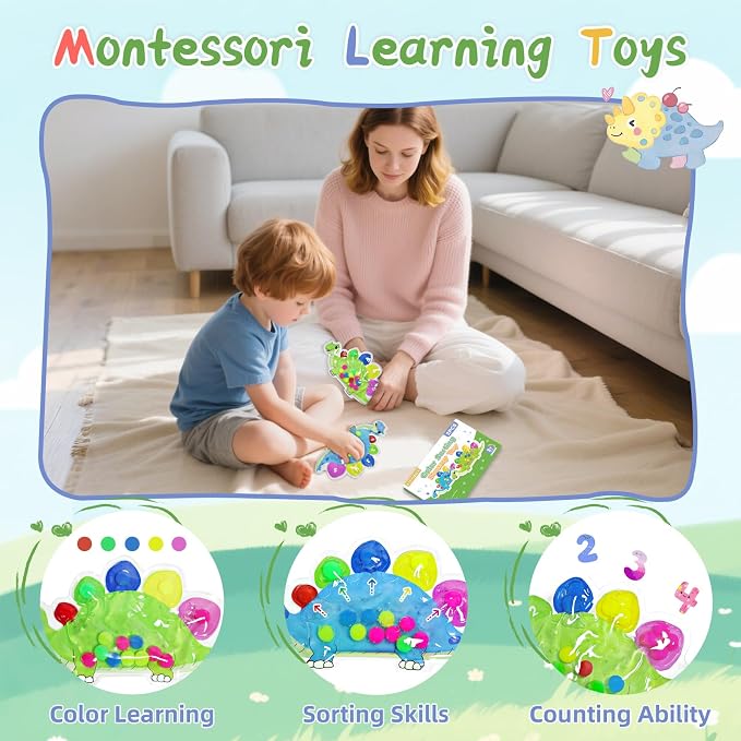 2pcs Color Sorting Sensory Toys, Montessori Toys for 3+ Year Old - Image 4