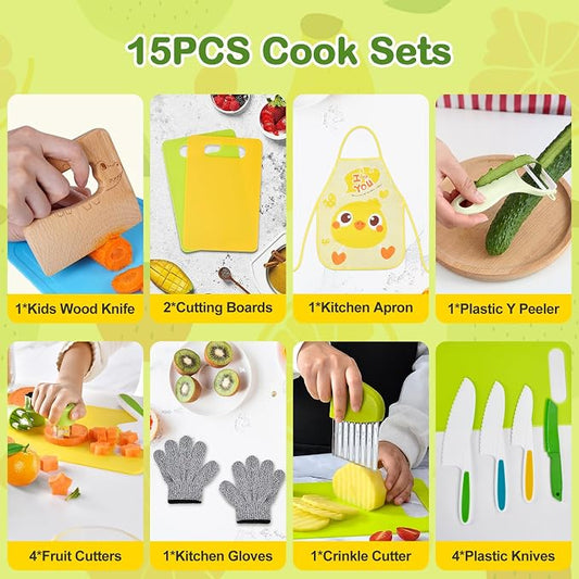15PCS Montessori Kitchen Toys for Toddlers: Stocking Stuffers for Kids - Image 2