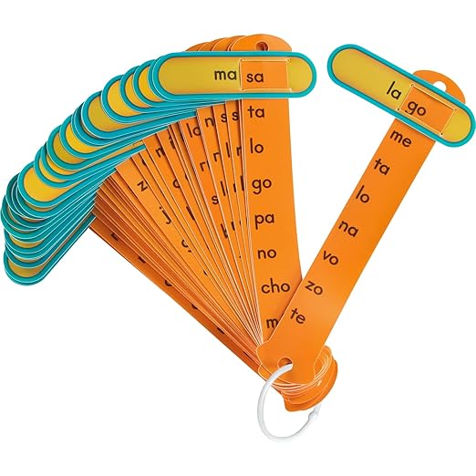 Really Good Stuff Spanish Syllable Slide and Learns - Set of 30 by ReallyGoodStuff