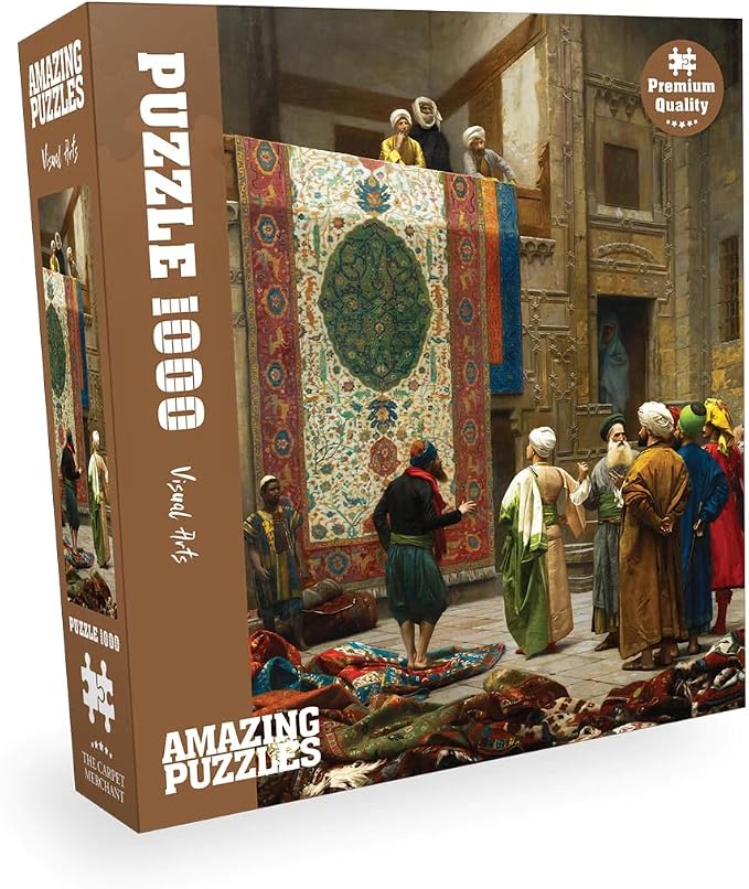 1000 Piece Jigsaw Puzzle for Kids and Adults 19x27in - The Carpet Merchant - Image 2