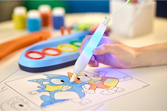 Crayola Bluey Color Wonder Magic Light Brush, Mess Free Painting Station for Kids, Gifts, Toddler Bluey Toys & Activities, Ages 3+ - Image 7