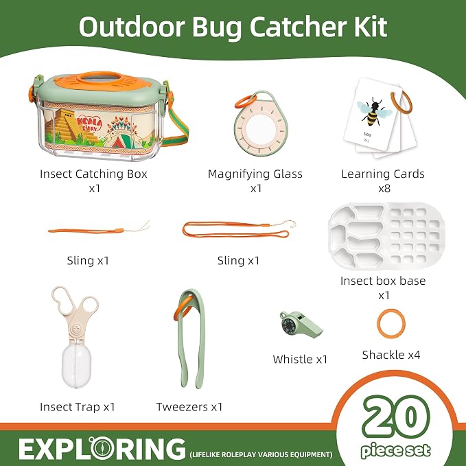 Bug Catcher Kit for Kids,STEM Outdoor Exploration Set（Ages 3+） - Image 2