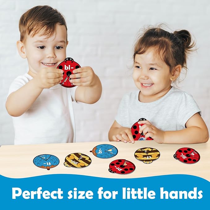 Kasfalci Blends & Digraphs Cards, Phonics Games,Speech Therapy Toys for Toddlers Kids,Learn to Read, Spelling Reading Learning Sight Words Games,Kindergarten Preschool Learning Activities Educational - Image 5