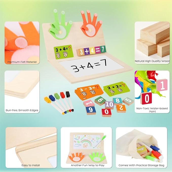 Number Blocks Toys for Kids Montessori Toys for 3 4 Years Old Learning Toys - Image 4