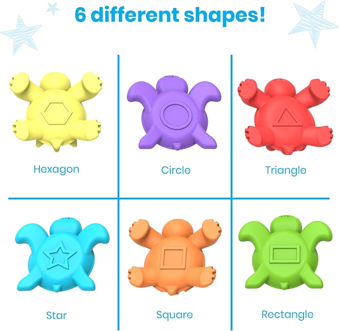hand2mind Tactile Turtles Math Activity Set, Toddler Numbers and Counting, Math Counters for Kids, Color Sorting Toys, Sensory Turtle Game, Preschool Learning Activities, Montessori Math Materials - Image 8