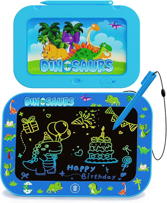 LCD Writing Tablet for Kids,12Inch Colorful Reusable Erasable Electronic Toddler Doodle Board Drawing Tablet Pads,Educational Learning Toys, Gifts for 3 4 5 6 7 8 Year Old Boys (DarkBlue-12IN)