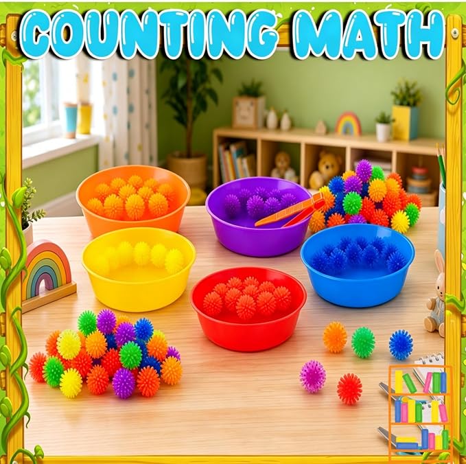 Bbiamsleep 136 Pcs Sensory Bin Filler Fine Motor Skills Sensory Bin Items - Image 6
