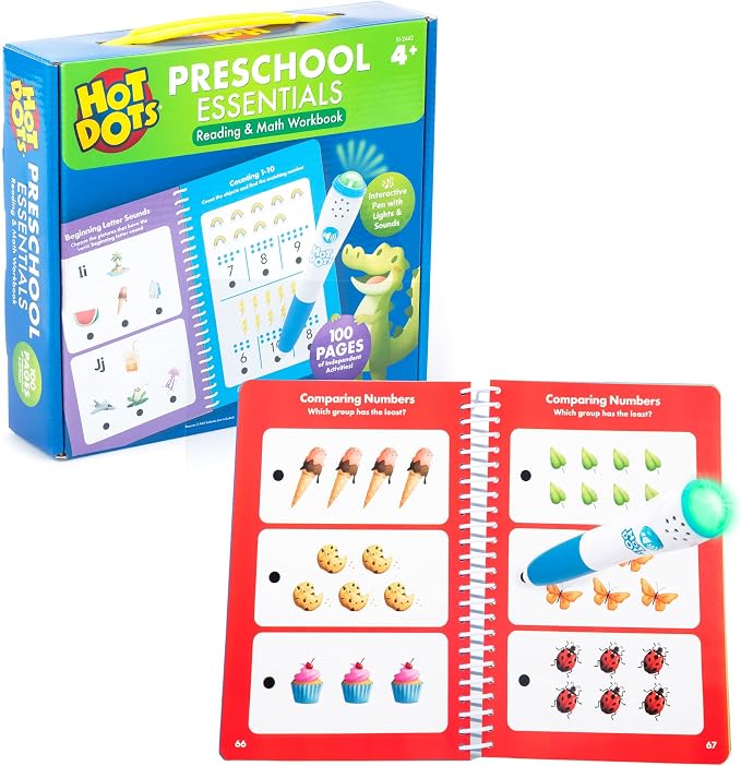 Educational Insights Hot Dots Preschool Essentials: Reading & Math by EducationalInsights