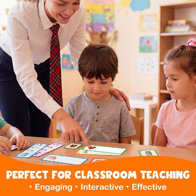 120 Words & Phonics Puzzle, 2 in 1 CVC & Blends Digraphs Flash Cards - Image 4