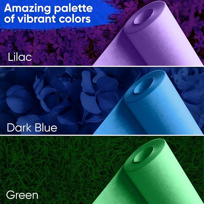 USA Made 48" x 1200" (100 ft) Christmas Green Kraft Paper Roll, 45 lbs Thickness, American Quality Colored Kraft Paper for School, Bulletin Board - Non-Toxic, Odorless, Safe for Kids