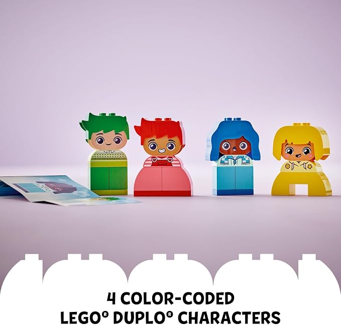 LEGO DUPLO My First Big Feelings & Emotions Interactive Toy, Colored Building Bricks and 4 Characters, Social and Emotional Play for Preschoolers, 1 Year Old and Up, 10415 - Image 4